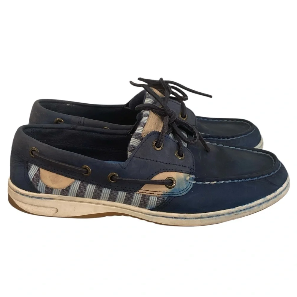 Sperry Womens Bluefish Striped Preppy Boat Shoes